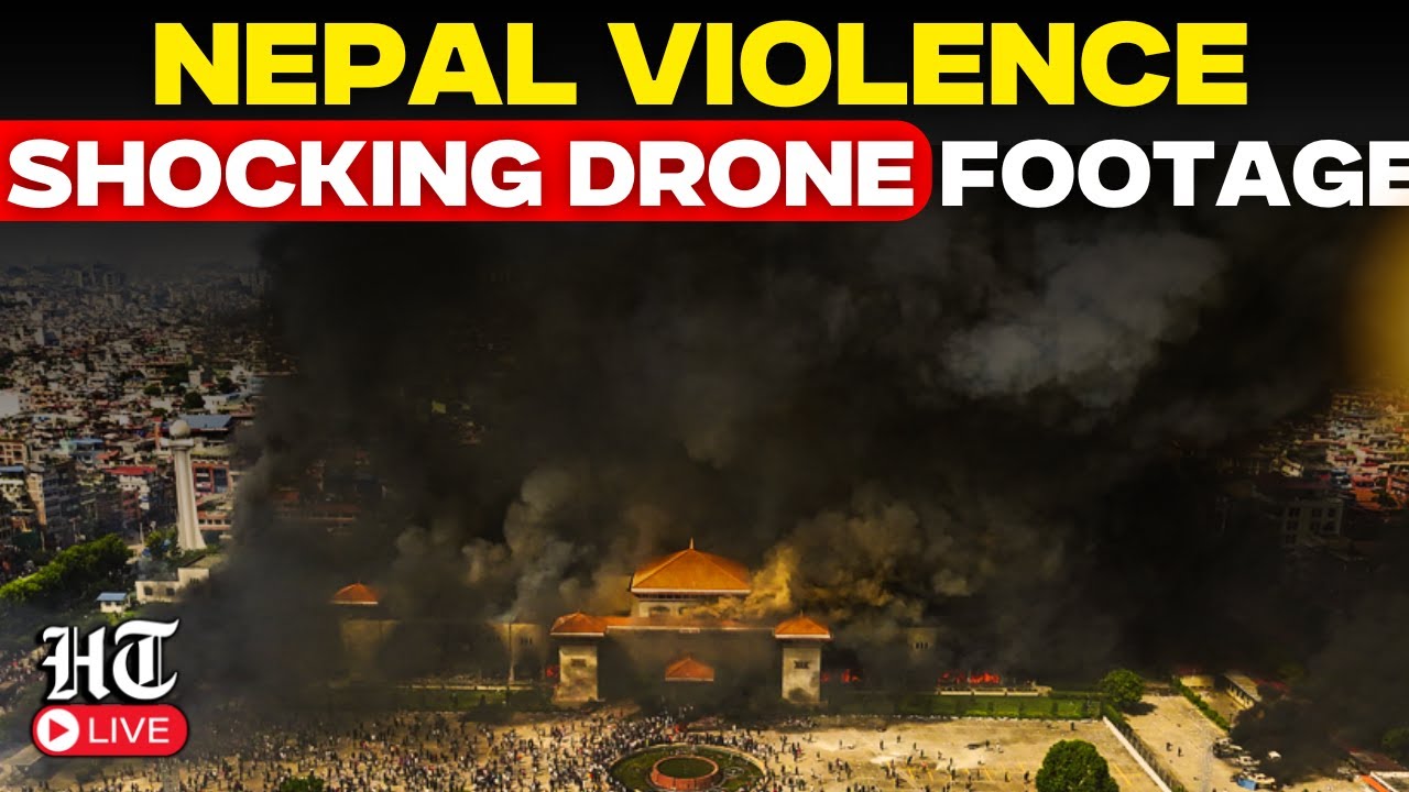 Nepal Live News | Vehicles Burnt, Properties Damaged | Drone Captures Terrifying Scenes