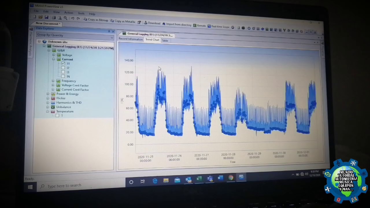 Extracción de Datos y Como Realizar informe. METREL Power Q4 Plus MI 2792