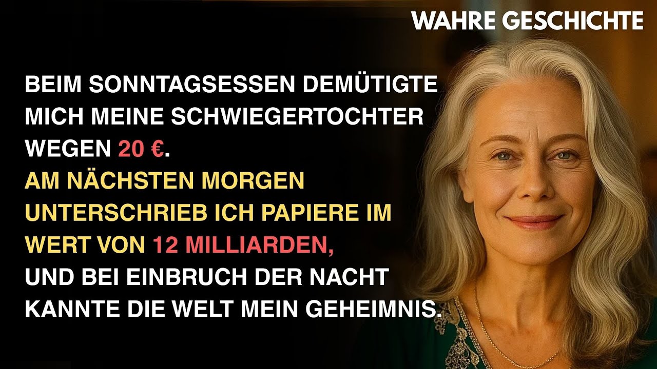 20 EURO DEM&Uuml;TIGUNG, 12 MILLIARDEN STILLE RACHE