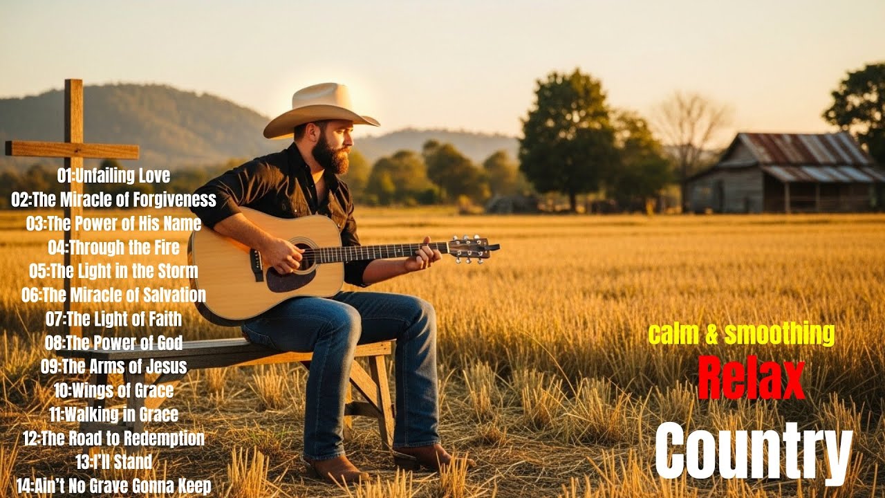 ✨【Country Gospel 14 】 Calm Playlist / for Relax / Hope / Strength / Encouragement❤️
