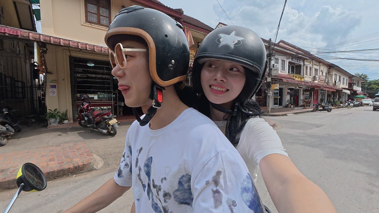 루앙프라방 오토바이 커플 자유 여행 🇱🇦 (3)