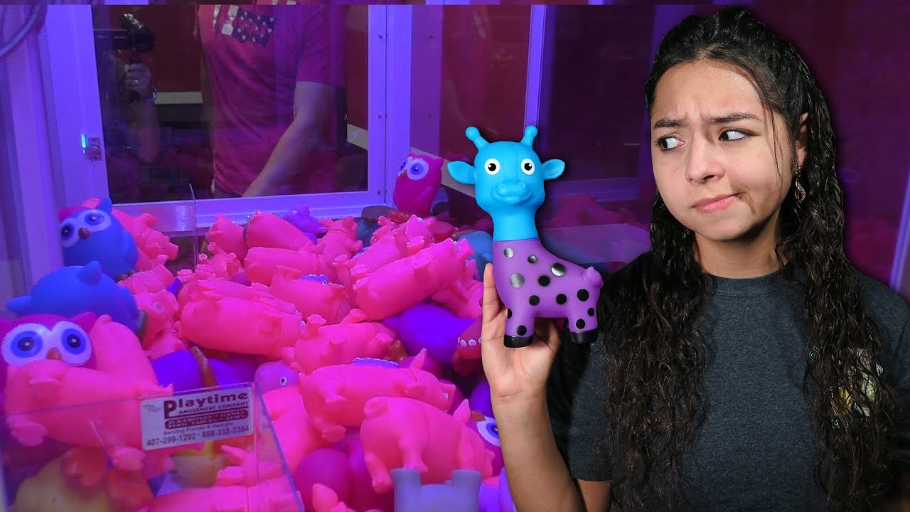 How many neon rubber toys will we win? - Claw Machine Wins