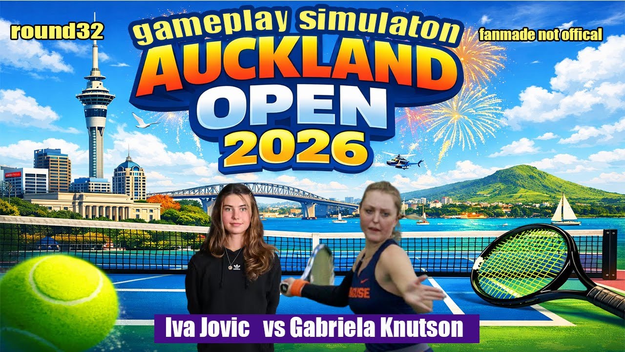 Auckland Open | Iva Jovic   vs Gabriela Knutson  | [5 JAN 2026] | Gameplay Simulation