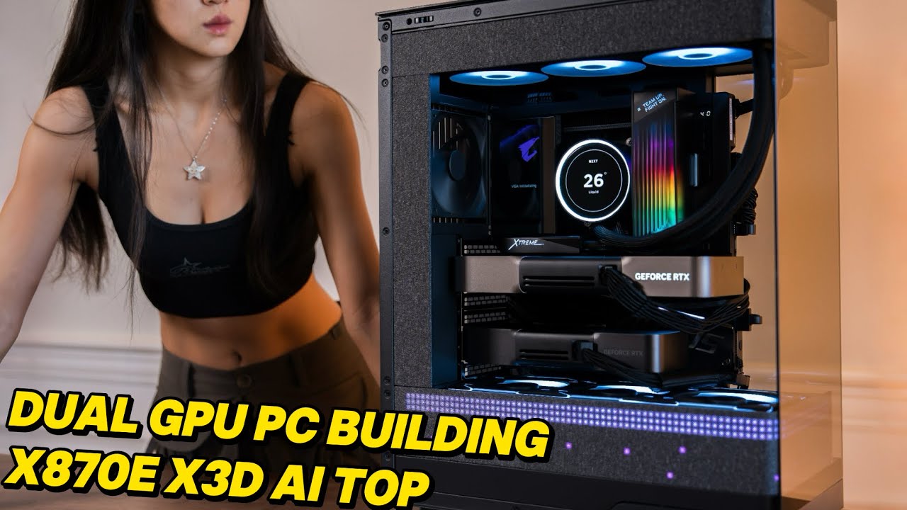 Is it OVERKILL? Building the 2026 ENDGAME Desk Setup: Minimalist All-Black Dual GPU Beast!