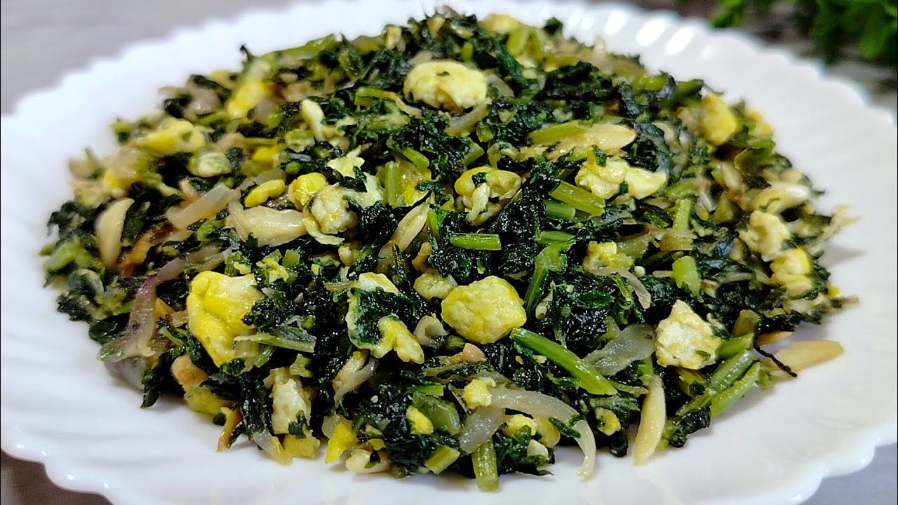 এভাবে ডিম দিয়ে মুলা শাক ভাজি করলে বার বার খেতে মন চাইবে | Dim diye Mula Shak Bhaji | Mula Shak Vaji