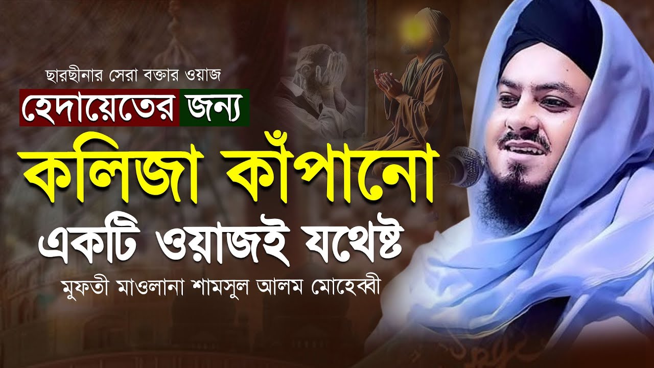 ছারছীনা দরবার শরীফের মুবাল্লিগ মুফতী মাওলানা শামসুল আলম মোহেব্বীর হৃদয়জুড়ানো ফুল ওয়াজ