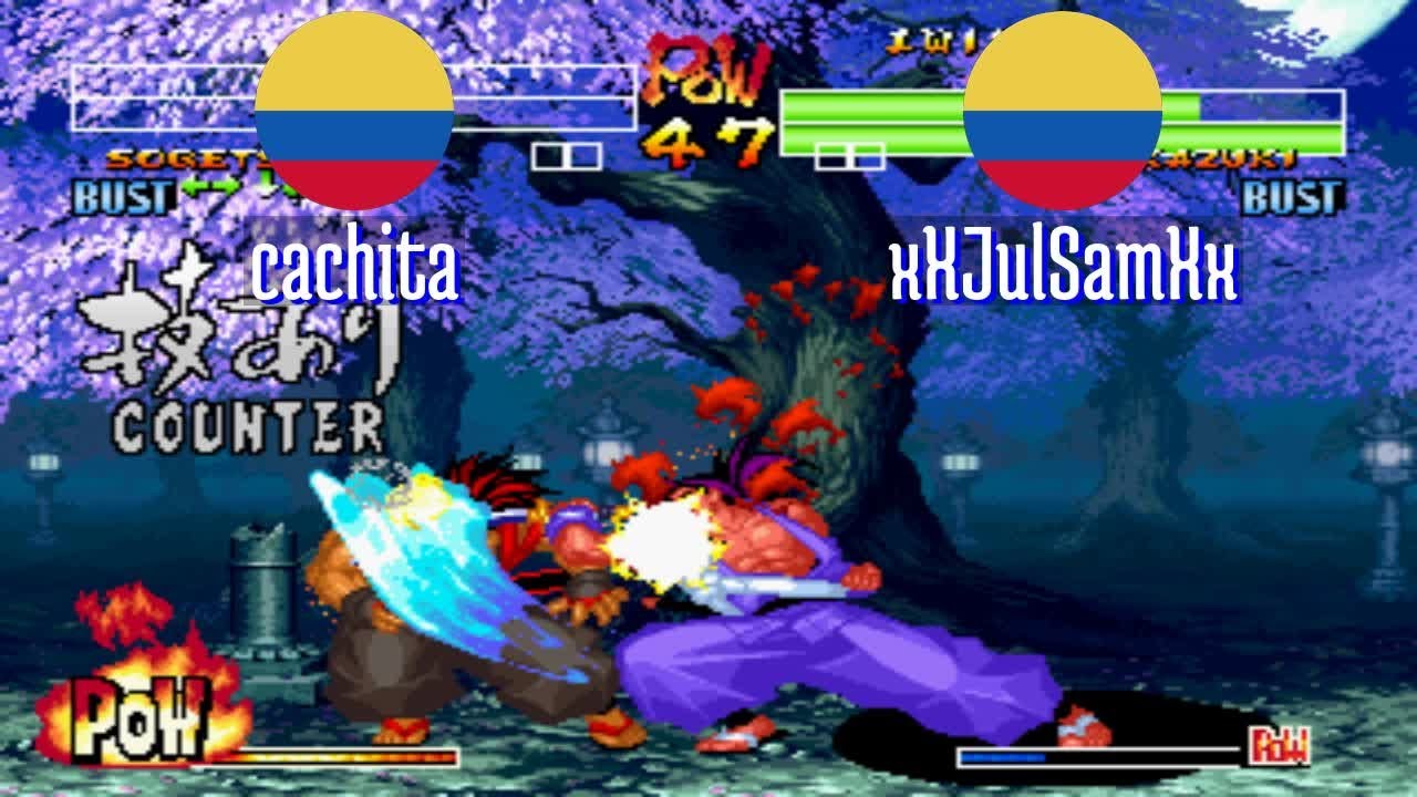 FT5 @samsho4: cachita (CO) vs xXJulSamXx (CO) [Samurai Shodown IV Fightcade] Jan 19
