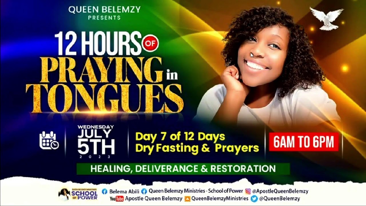 12 Hours of Praying in Tongues.  Day 7 of 12 Days Dry Fasting & Prayers for HEALING, DELIVERANCE …
