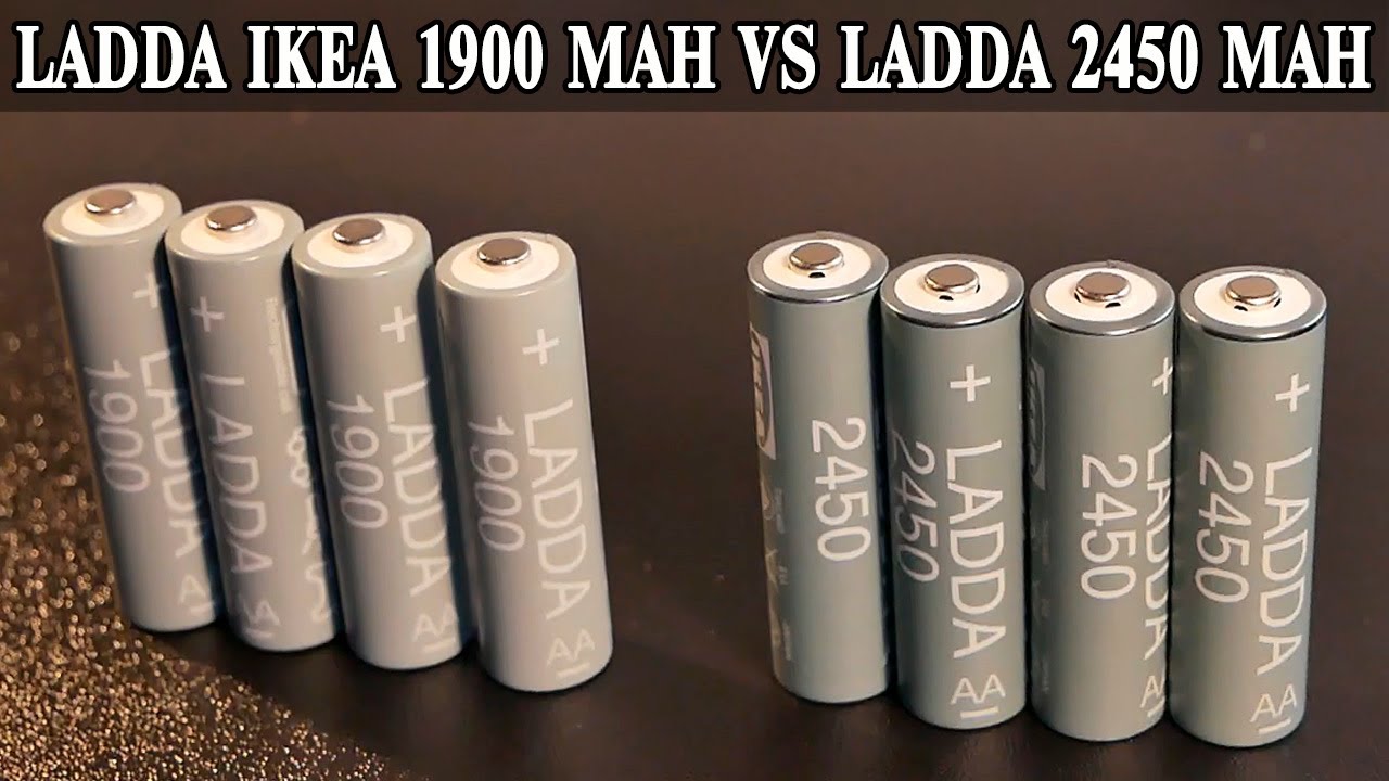 IKEA LADDA 1900 mAh VS IKEA LADDA 2450 mAh. В чем разница и какие выбрать