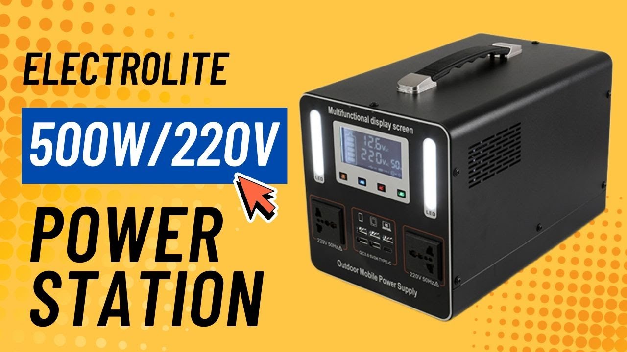 Electrolite Portable 500W/220V Multi-Function Power Station