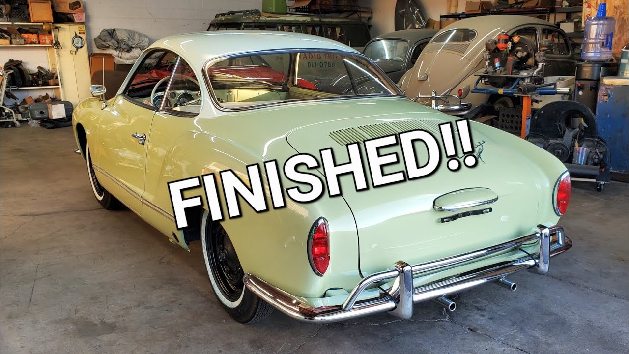 The 1961 VW Karmann Ghia is done! Back to its owner it goes!