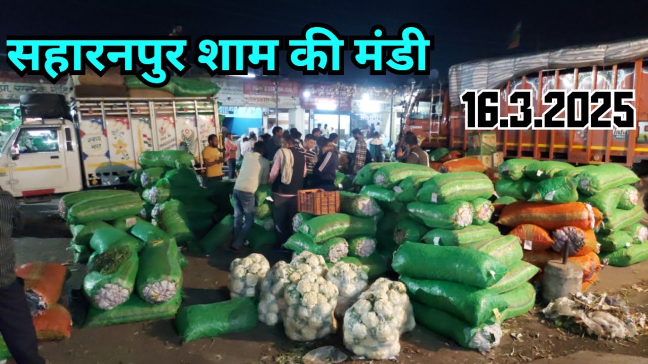 सहारनपुर मंडी 16 मार्च 2025 की शाम के भाव। #trend #saharanpurmandi