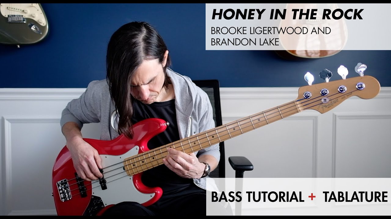 Honey in the Rock | Brooke Ligertwood (with Brandon Lake) - Bass Tutorial & Tablature