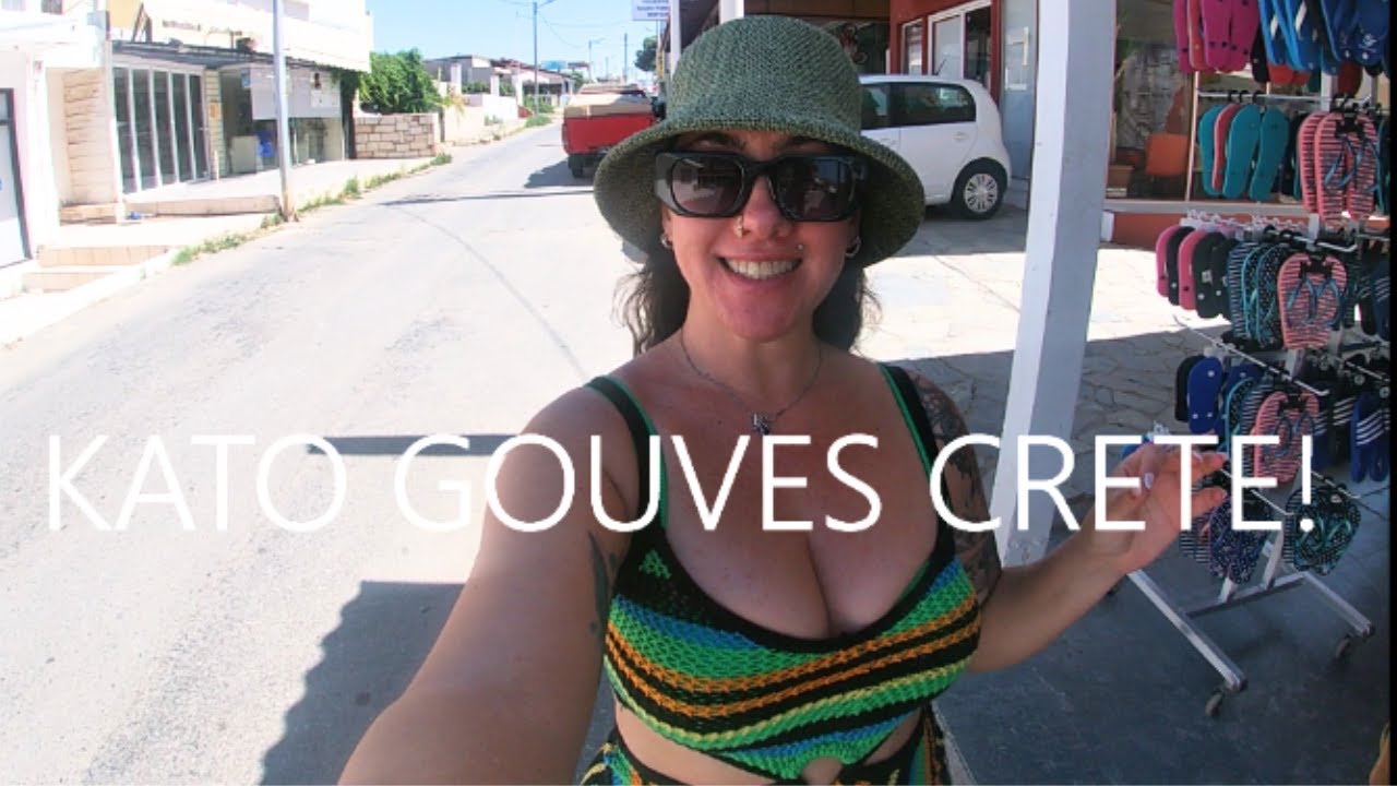 Kato Gouves Crete! Walking Tour! Kato Gouves Greece! Kato Gouves Kreta!