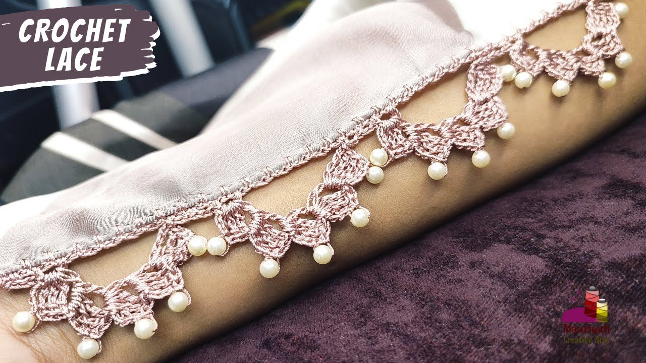 Attractive Crochet Lace | कुरैशिया Lace | قریشیہ سے لیس بنائیں۔ | Qureshia Dupatta Design - 616
