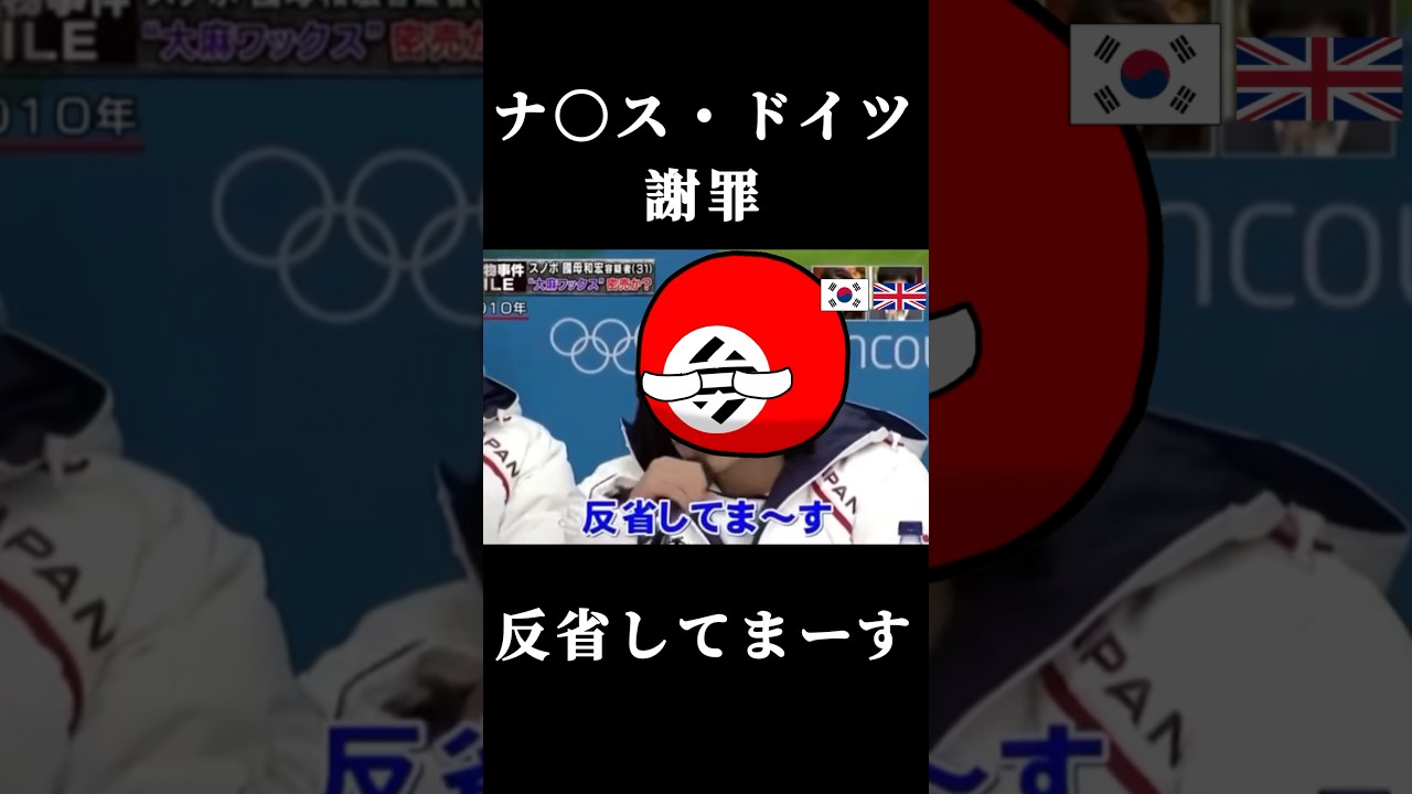 ナ〇ス・ドイツによる謝罪会見 #countryballs #ポーランドボール #ショート #shorts