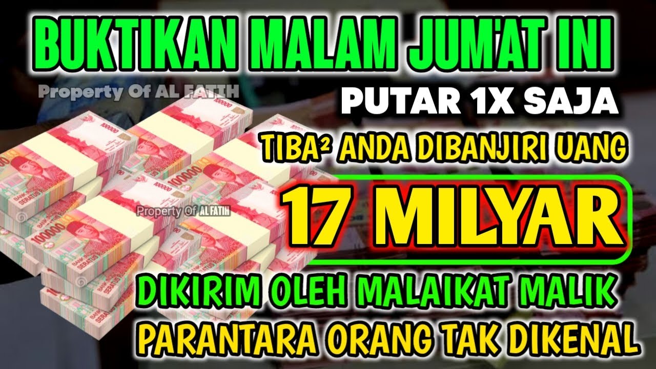 ALHAMDULILLAH🤲 BARU PUTAR SEBENTAR UANG BENAR2 DATANG SENDIRI KERUMAH, DOA KEKAYAAN PALING MUSTAJAB