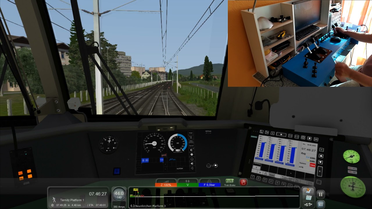 Raildriver at home 18. - 1116, Taurus pult modell Railworks TS2021 alatt - RSSLO Südbahn