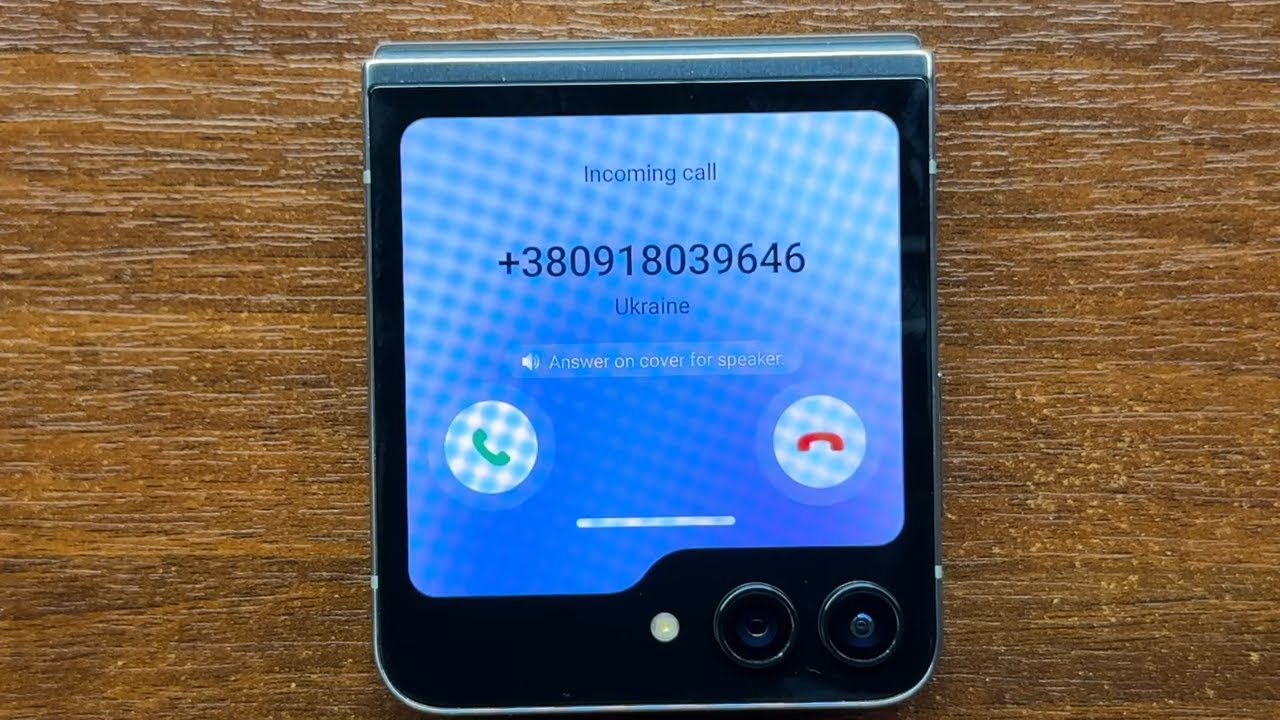 Samsung Galaxy Z Flip5 Mint Color 8/512 GB Unboxing & Incoming Call Folded & Unfolded
