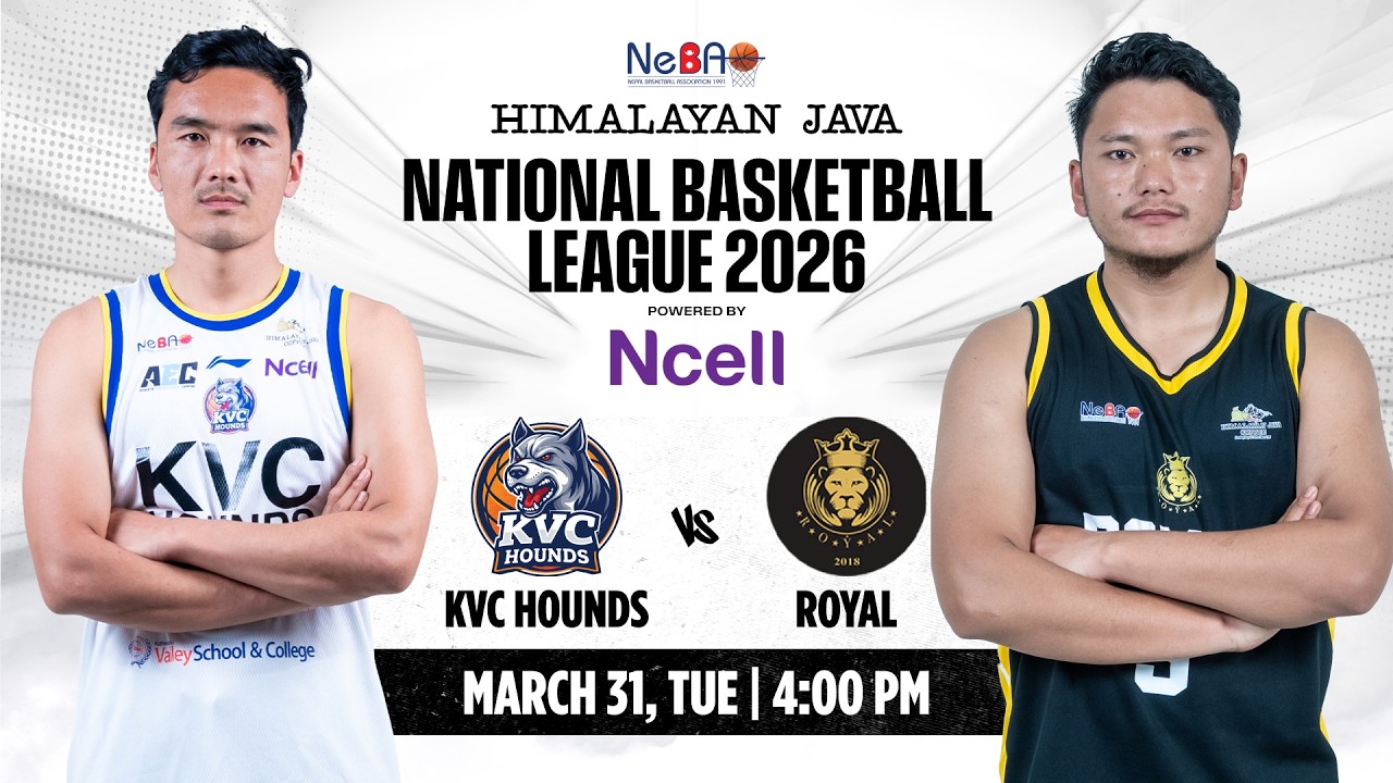 KVC HOUNDS VS ROYAL || MATCH - 43 || HIMALAYAN JAVA NATIONAL BASKETBALL LEAGUE 2026 ||