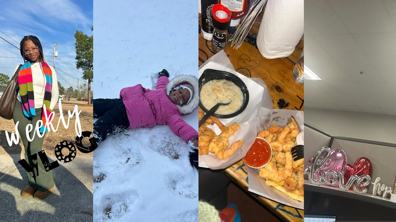 Living in South Carolina | surviving the winter storm , dinner outings , Dr appts , single mom life 