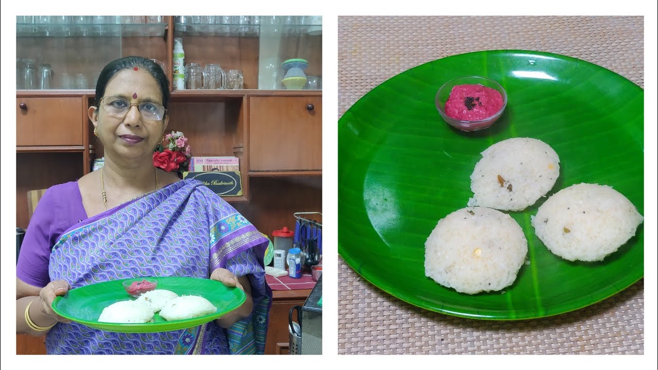 Sago Idli & Beetroot Chutney/ஜவ்வரிசி இட்லி பீட்ரூட்சட்னி அதிக சுவை - English subtitles -Mallika