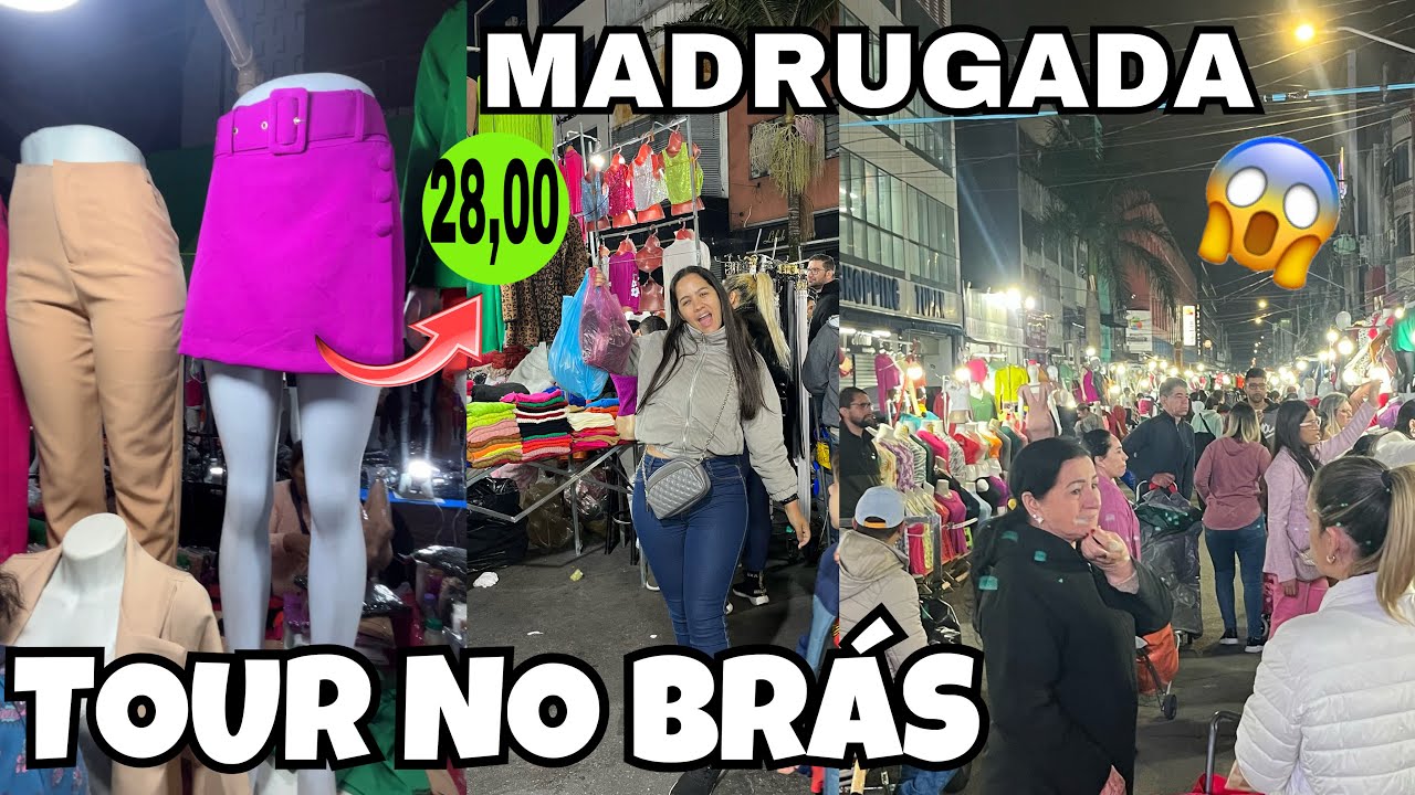 TOUR + COMPRINHAS NA FEIRINHA DO BRÁS DE MADRUGADA