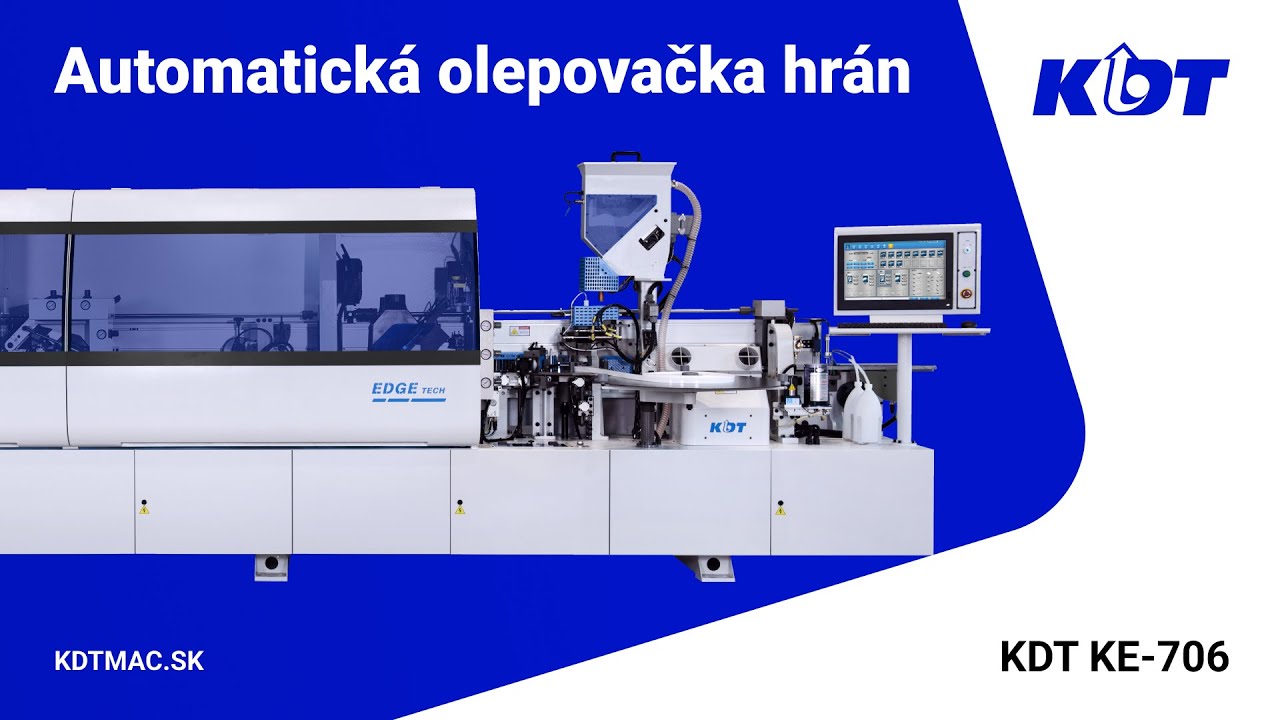 Automatick&aacute; olepovačka hr&aacute;n KDT KE-706 s hornou vaňičkou na lepidlo