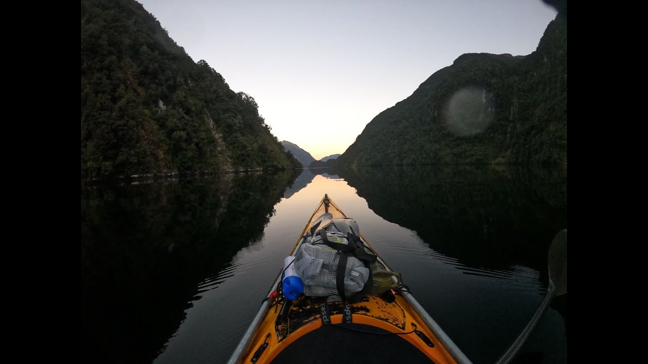 Solo Kayaking Doubtful Sound, Deep Cove, New Zealand Wilderness.