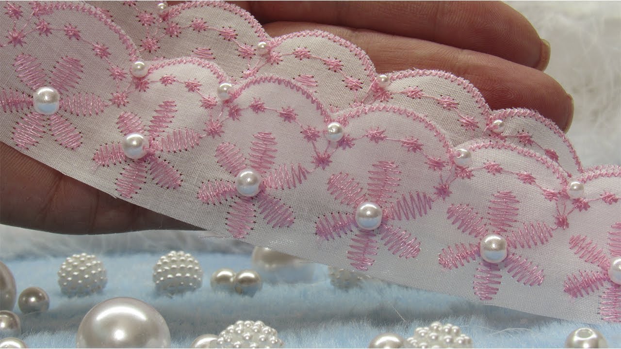 🌺😘🌺FLOR CHUVA DE PÉROLAS NA FAIXA DE BEBÊ!!!LINDA E FÁCIL!!!PEARL RAIN FLOWER IN BABY BAND!!!🌺😘🌺
