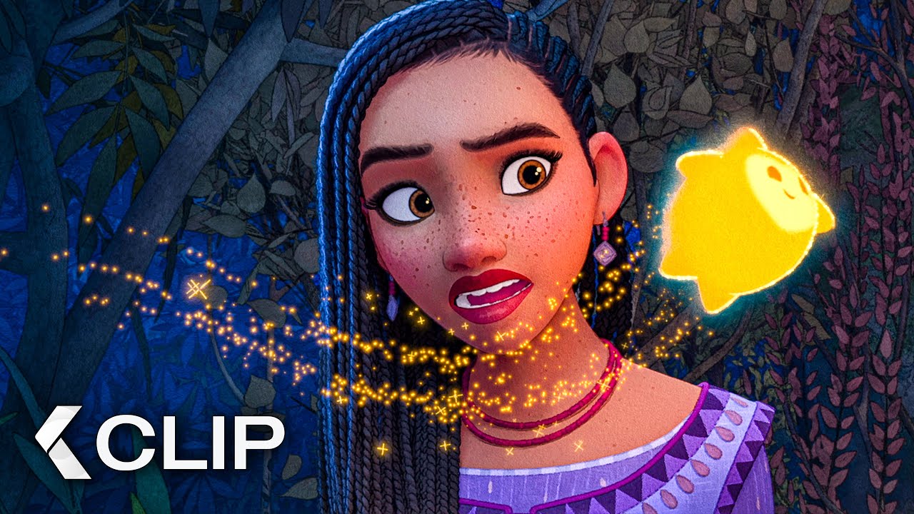 WISH Movie Clip - Asha Meets The Star (2023)