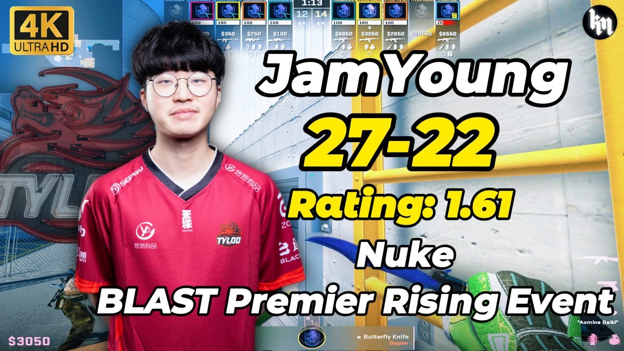 JamYoung (27-22) TYLOO vs LVG (nuke) | BLAST Premier Rising Event #cs2 #tyloo #jamyoung