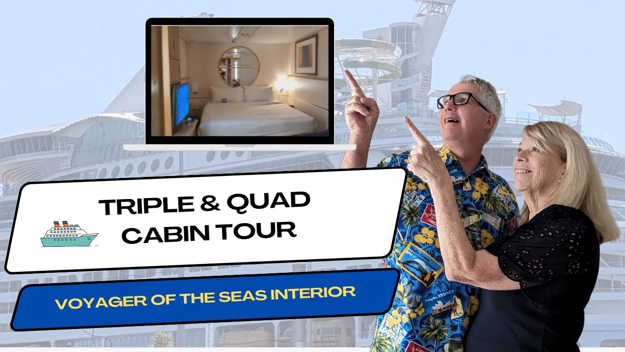 Интерьер каюты лайнера Royal Caribbean Voyager of the Seas | Экскурсия по трехместной/четверомест...