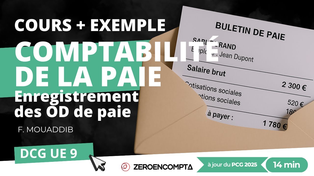 [DCG UE 9] Comptabilité de la paie : enregistrement comptable des OD de paie