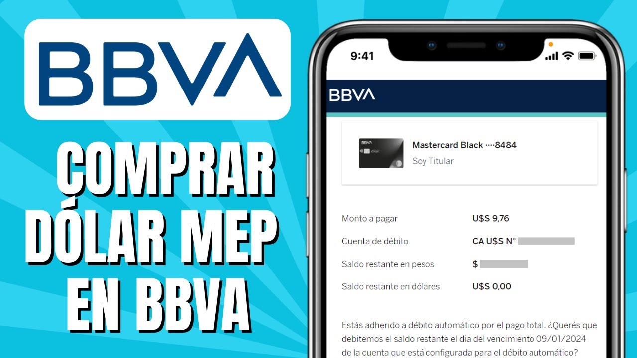 C&oacute;mo COMPRAR D&oacute;lar MEP En BBVA