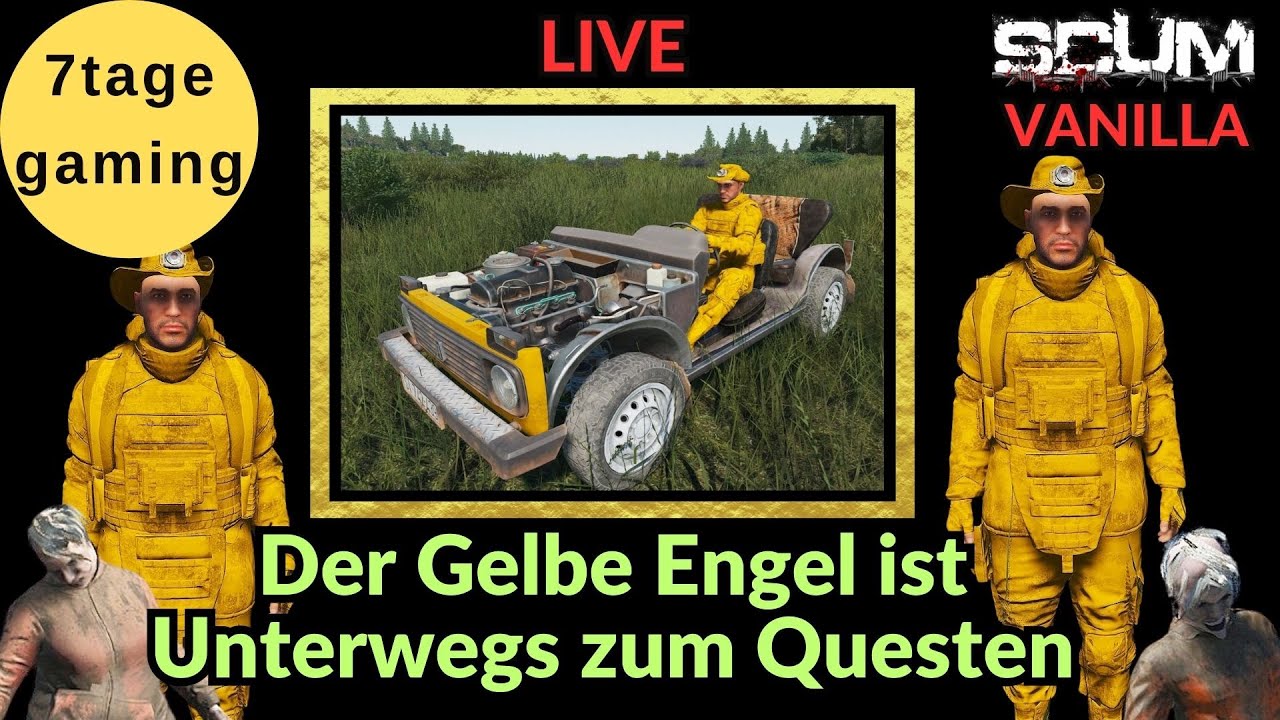 SCUM Gameplay Deutsch | 9 |  Der Gelbe Engel ist zum Questen unterwegs