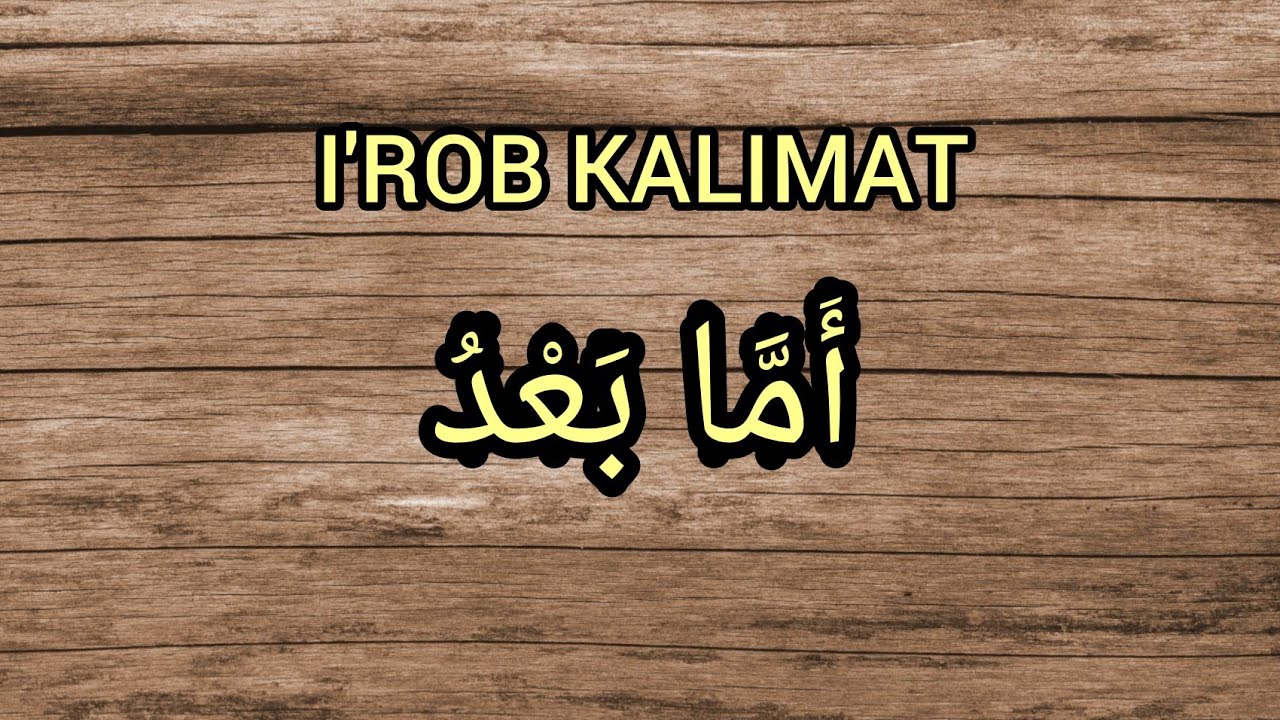 I'ROB KALIMAT 