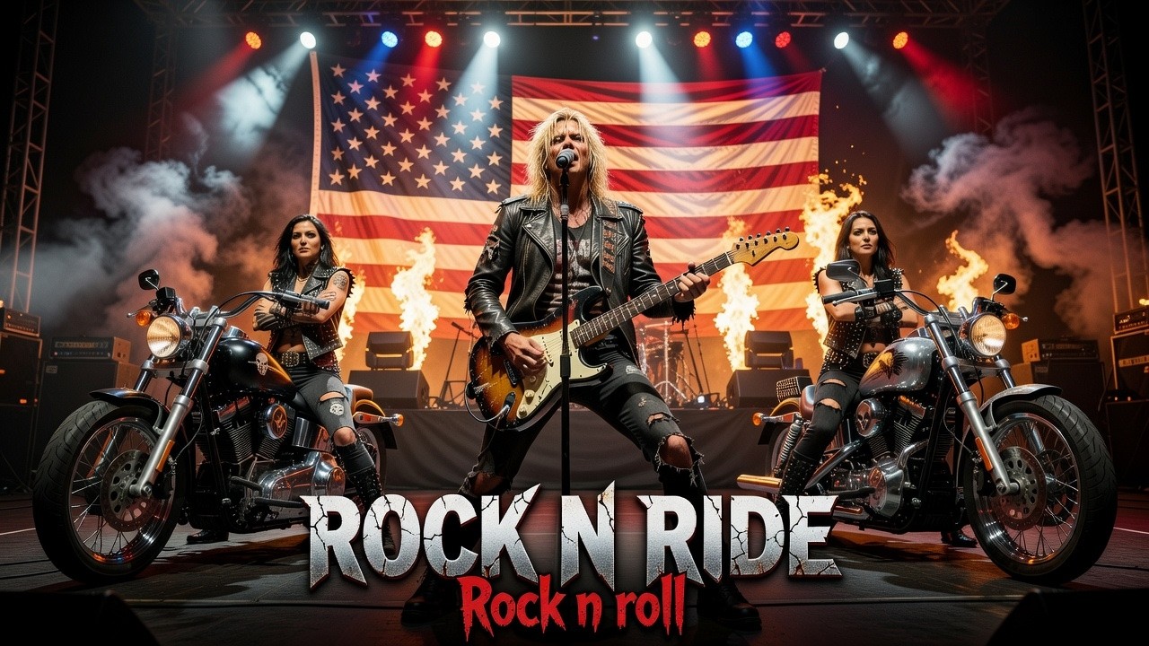 Legendary Harley Rock 🎸 Rock N Ride 🔥 Burning Asphalt | Across the USA 🇺🇸