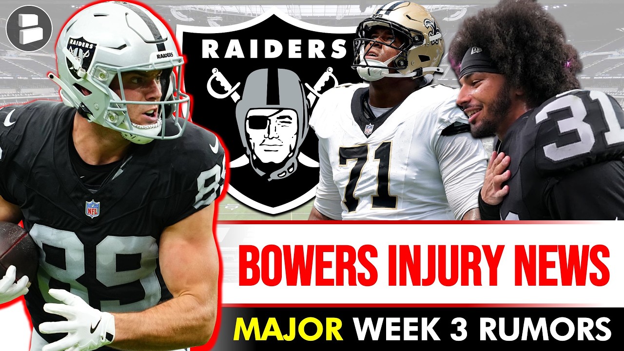 Brock Bowers Injury News + MAJOR Raiders Rumors Going Into NFL Week 3 vs. New Orleans Saints