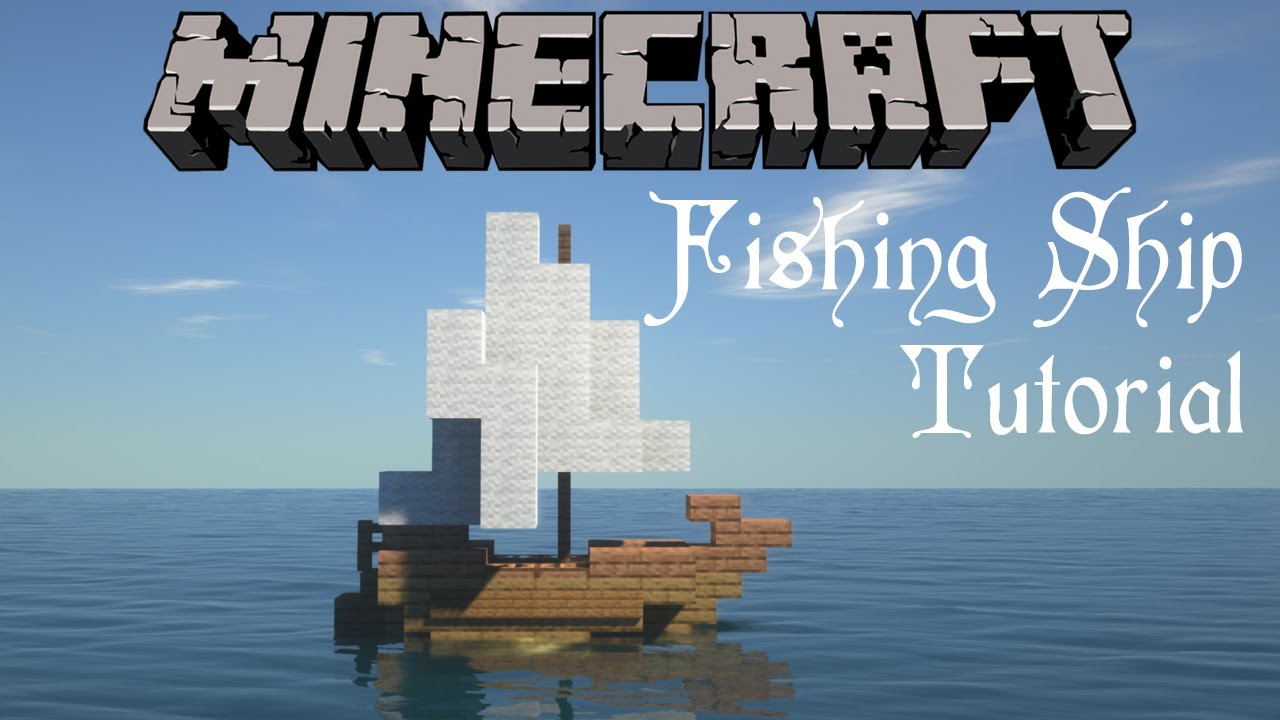 🚢 Minecraft Tutorial: How to Make a Fishing Boat/Ship