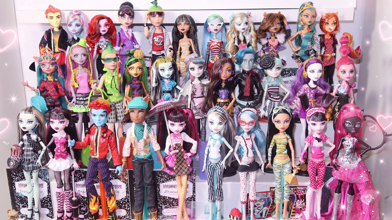 Я купила и восстановила всю чью-то детскую коллекцию Monster High ♡ (огромный хлам + переделки)