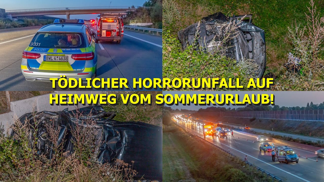 [TÖDLICHES UNFALLDRAMA] VW-BUS ZERSCHELLT AUF A5 ~ SÄUGLING KOMMT UMS LEBEN & 4 SCHWERVERLETZTE