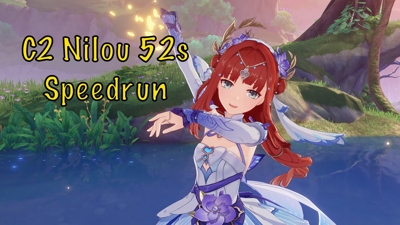 C2 Nilou 52s Luna 1b Top Half Continuous Speedrun | Genshin Impact
