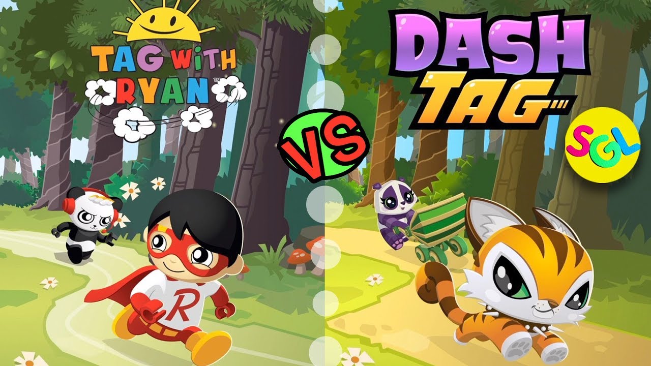 RYAN vs PETS!!! TAG WITH RYAN vs DASH TAG - Ryan ToysReview iPhone iPad Android Game | SGL Gameplay