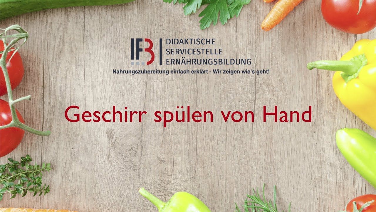 Geschirr sp&uuml;len von Hand