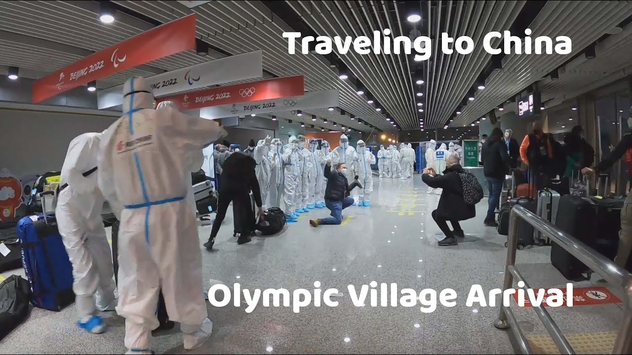 Travels to China and Olympic Village Arrival