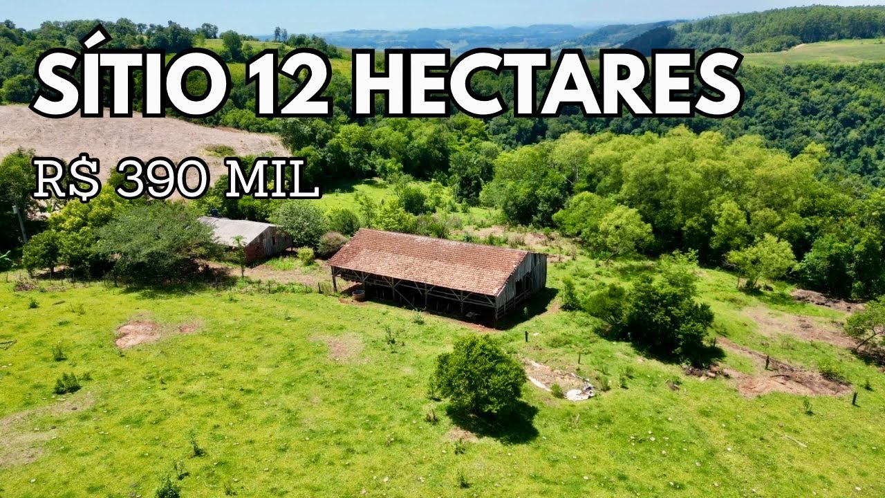 SÍTIO À VENDA SANTA CATARINA 12 HECTARES GALPÃO FRUTAS AGUA LAVOURA NATUREZA R$380MIL