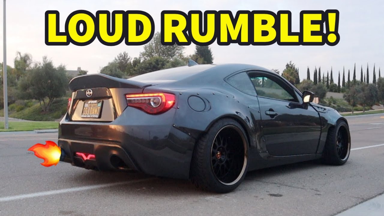 CRAZY Loud FRS Exhaust with UEL Subaru Rumble!