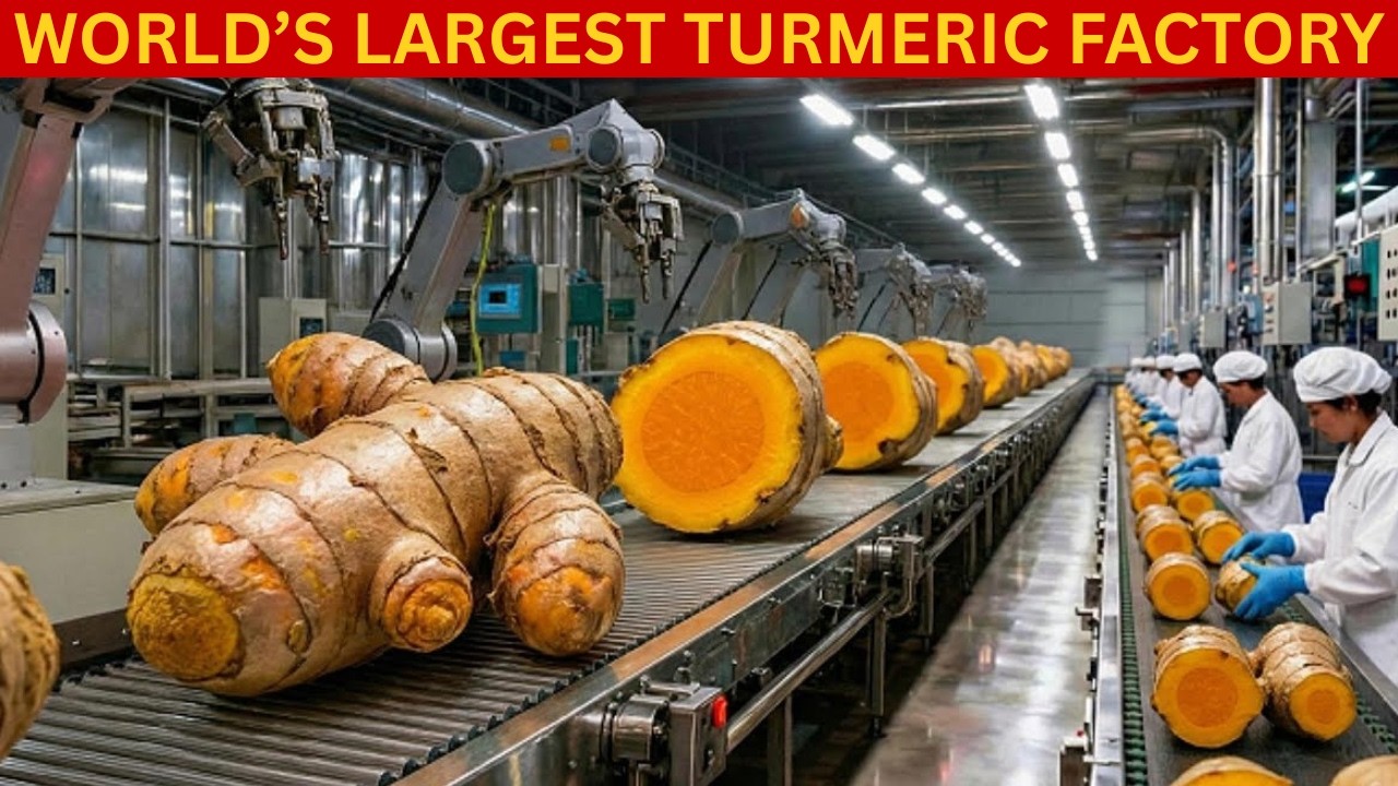 Inside the World’s Largest Turmeric Powder Factory in China  Step by Step Process