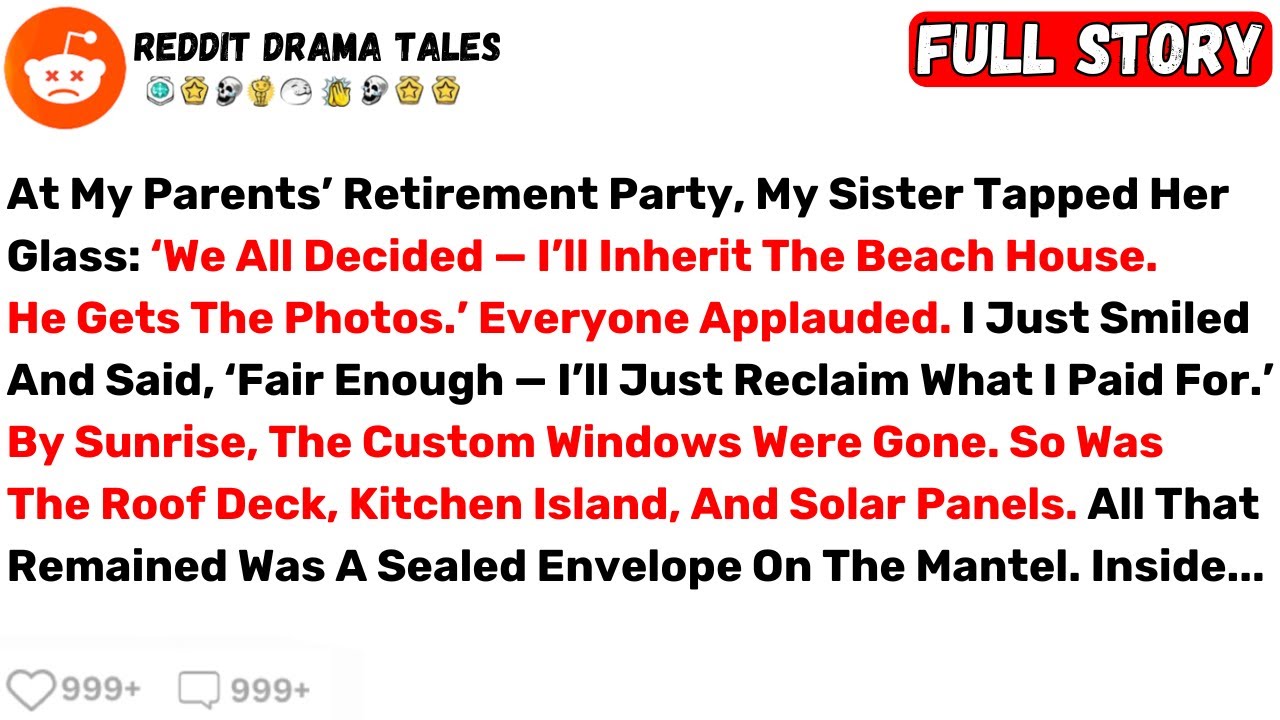 At My Parents’ Retirement Party, My Sister Tapped Her Glass: ‘We All... - Best Reddit Stories